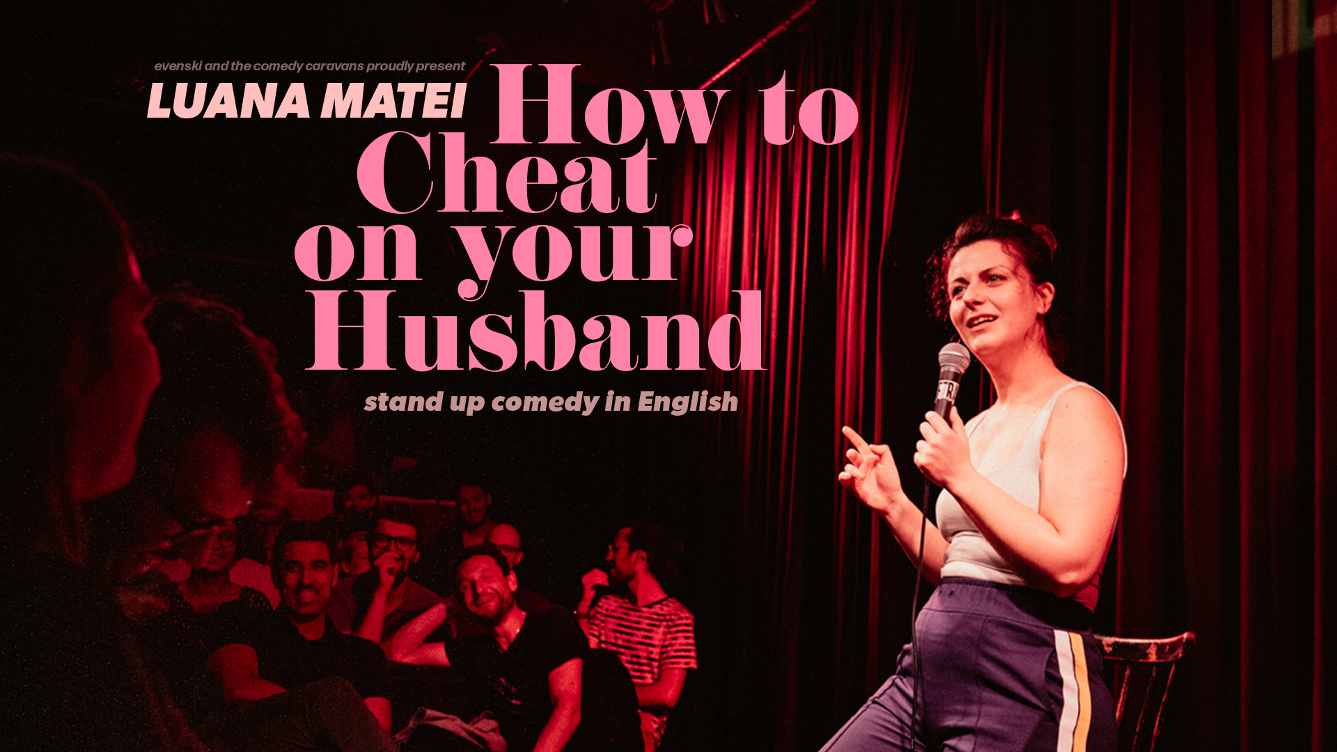 HOW TO CHEAT ON YOUR HUSBAND in VIENNA • Stand-up Comedy in English -  Tickets | Fienta