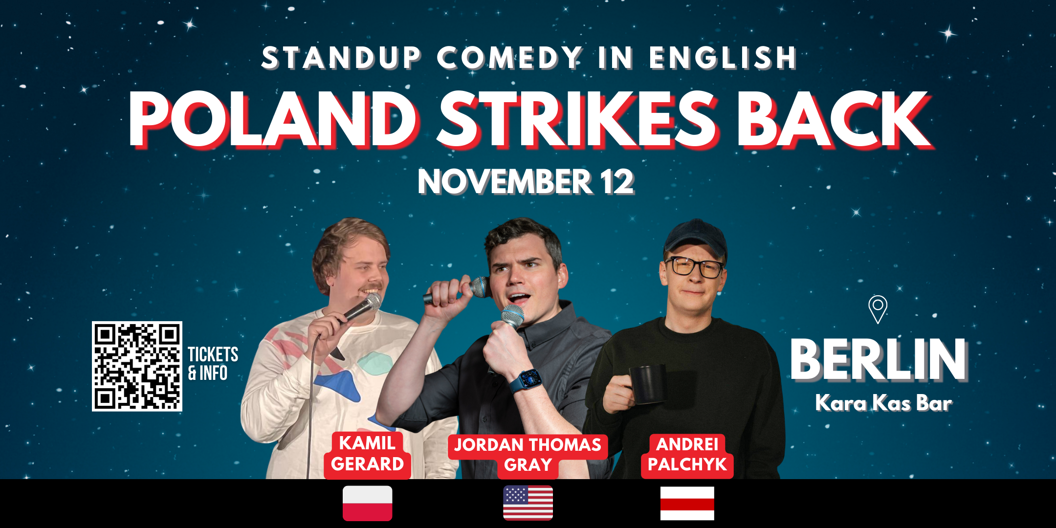 Poland Strikes Back • Standup Comedy in English • Berlin - Tickets | Fienta