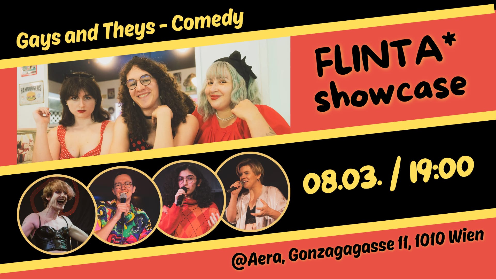 FLINTA* COMEDY SHOWCASE / presented by Gays and Theys - Comedy