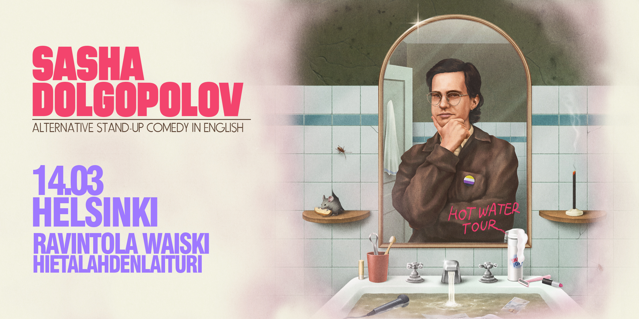 English Standup Comedy in Helsinki - Sasha Dolgopolov 