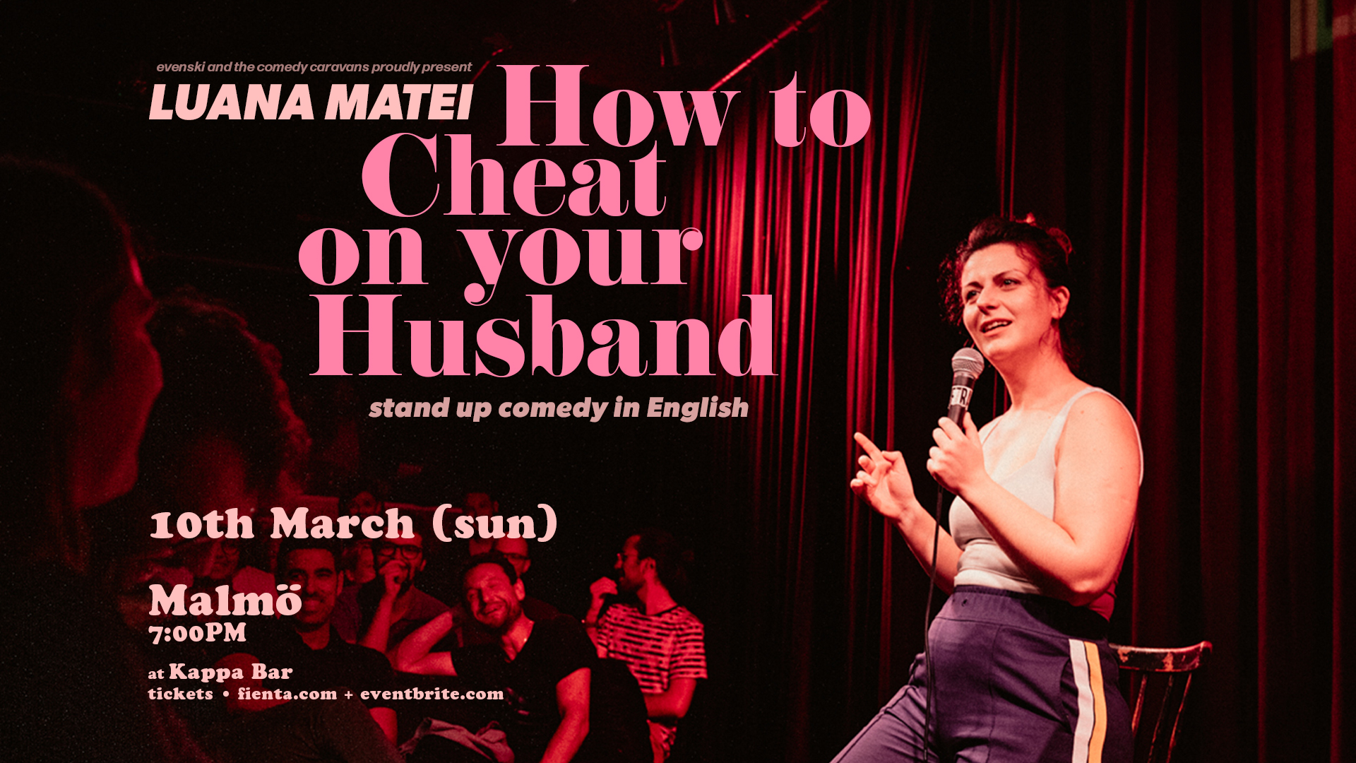 HOW TO CHEAT ON YOUR HUSBAND in MALMO • Stand-up Comedy in English • Women's Day Comedy Special