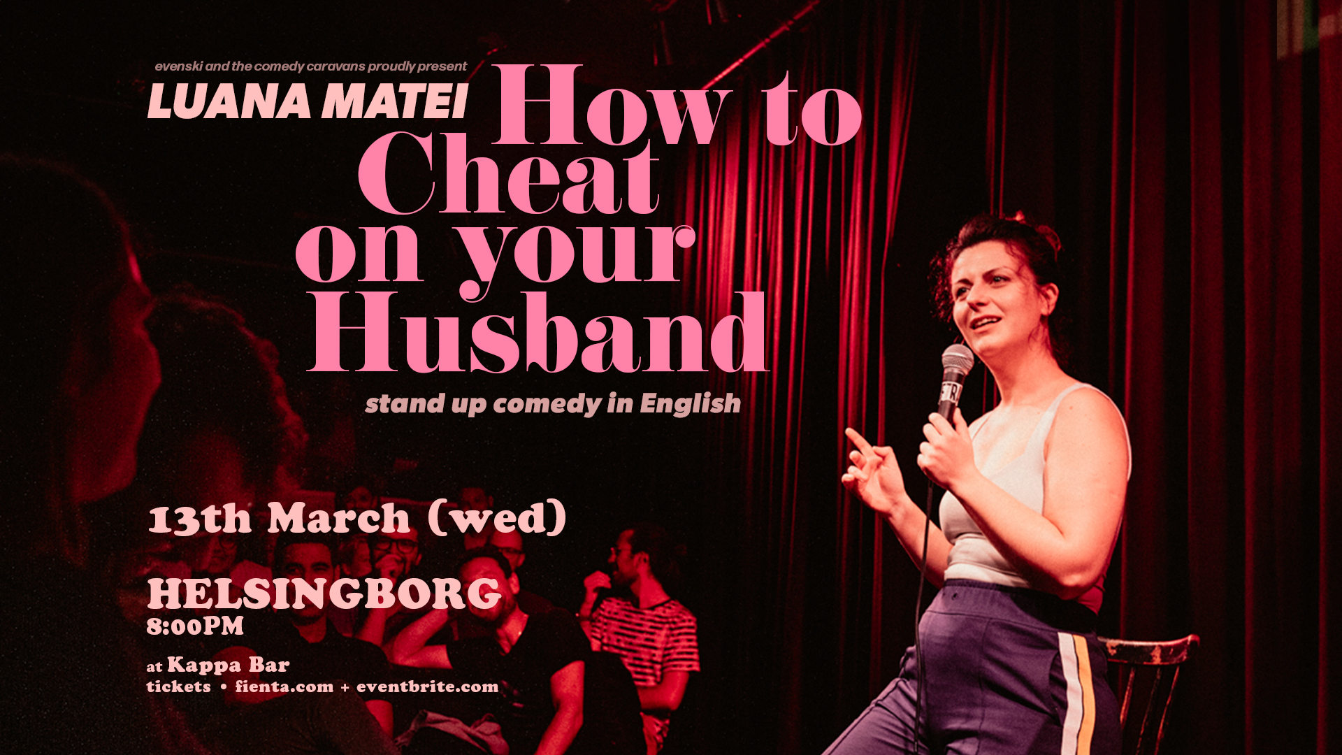 HOW TO CHEAT ON YOUR HUSBAND in HELSINGBORG • Stand-up Comedy in English • Women's Day Comedy Special