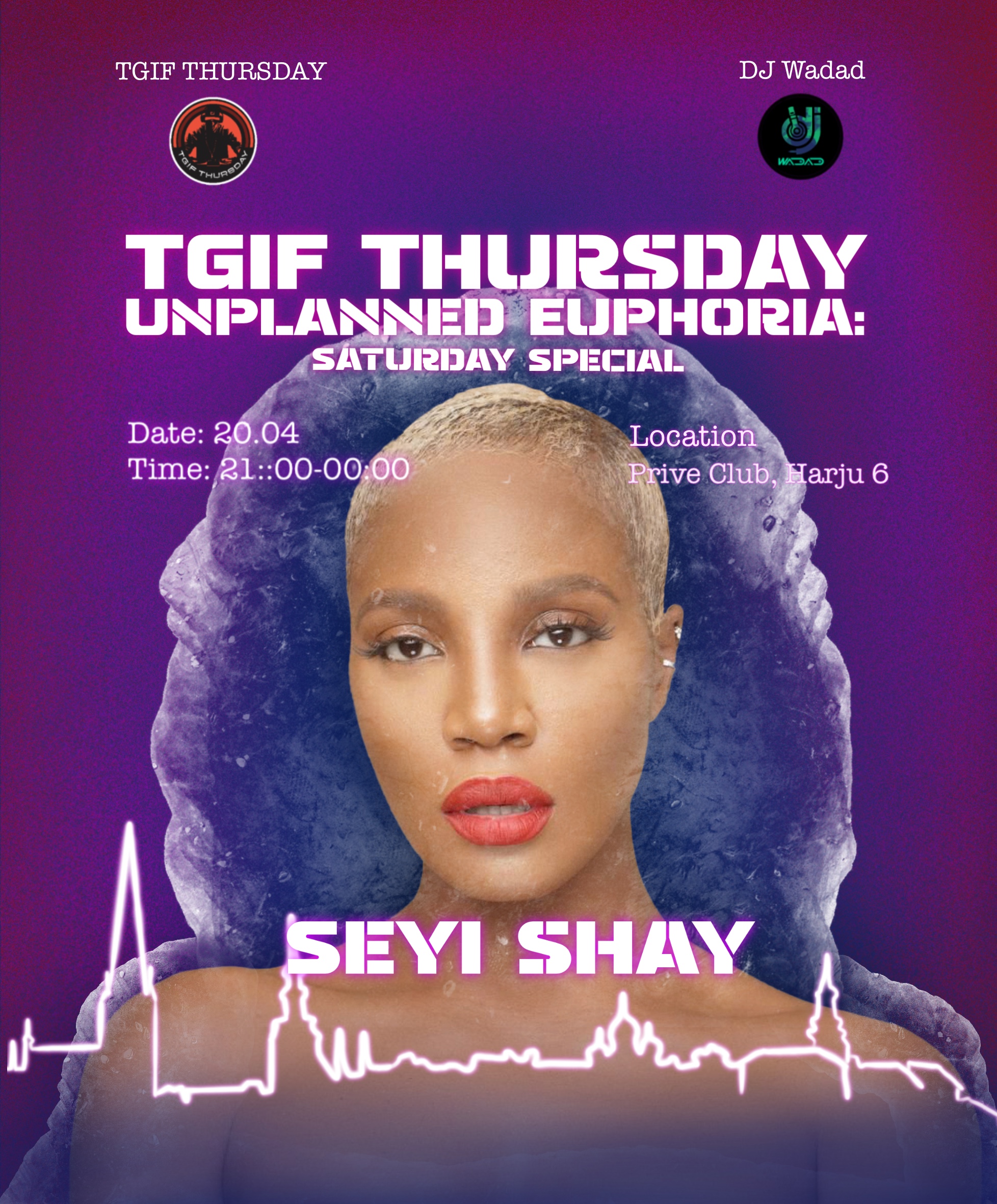 SEYI SHAY Live in Tallinn. TGIF Thurs Unplanned Euphoria: Saturday ...