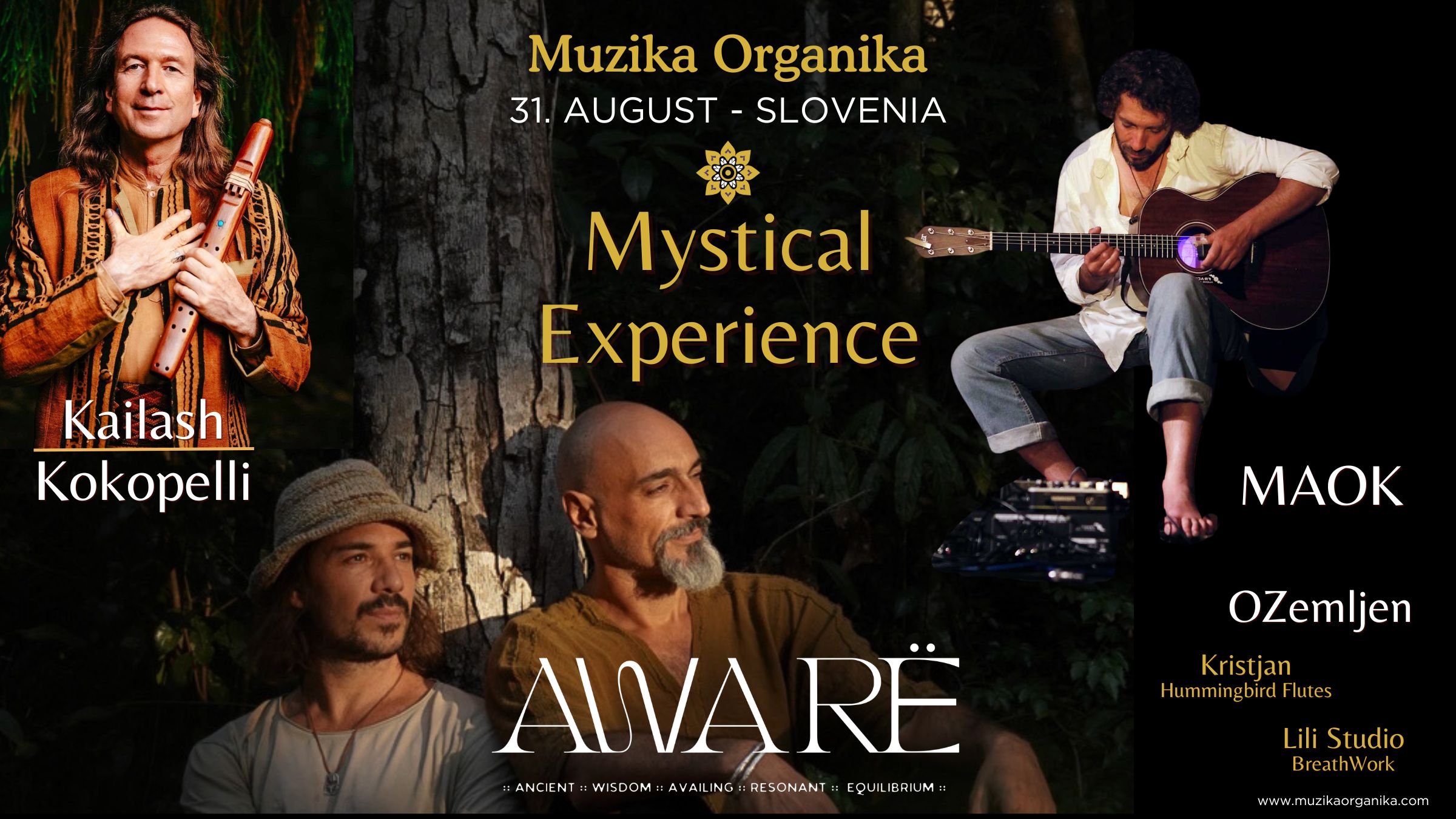 Muzika Organika - Mystical Experience with AWARE, Kailash Kokopelli, MAOK &  more - Tickets | Fienta