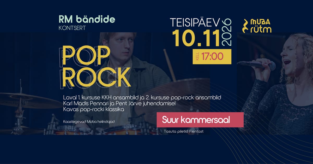 Pop- ja rokkmuusika õhtu