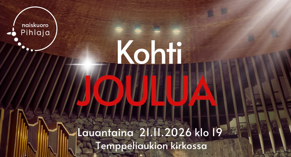Kohti joulua - Pihlajan konsertti Temppeliaukion Kirkossa