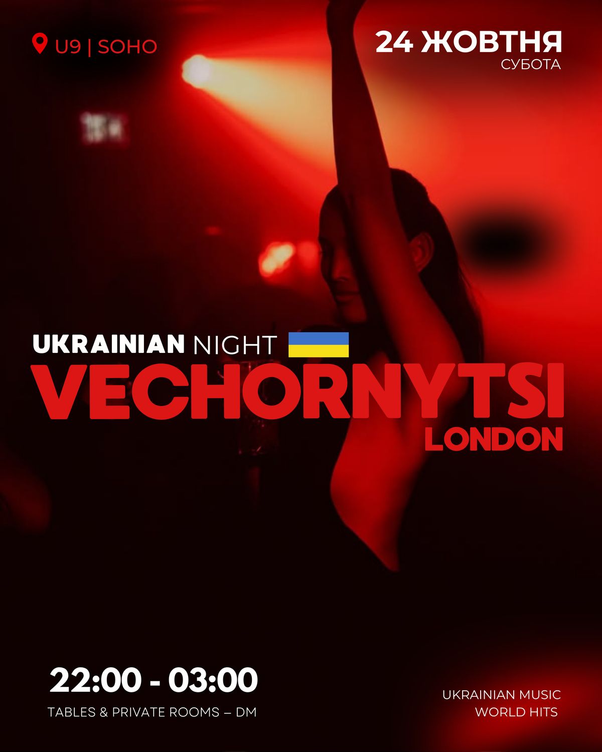 VECHORNYTSI LONDON 🖤