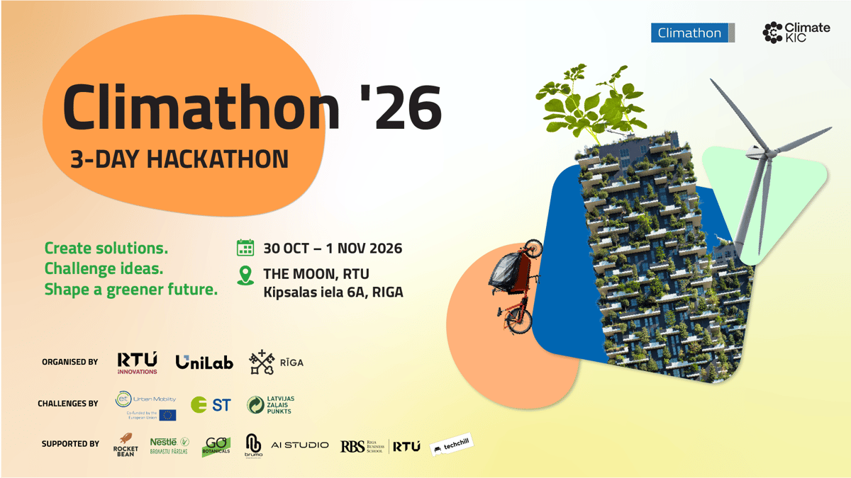 Ilgtspējas hakatons «Climathon 2026»