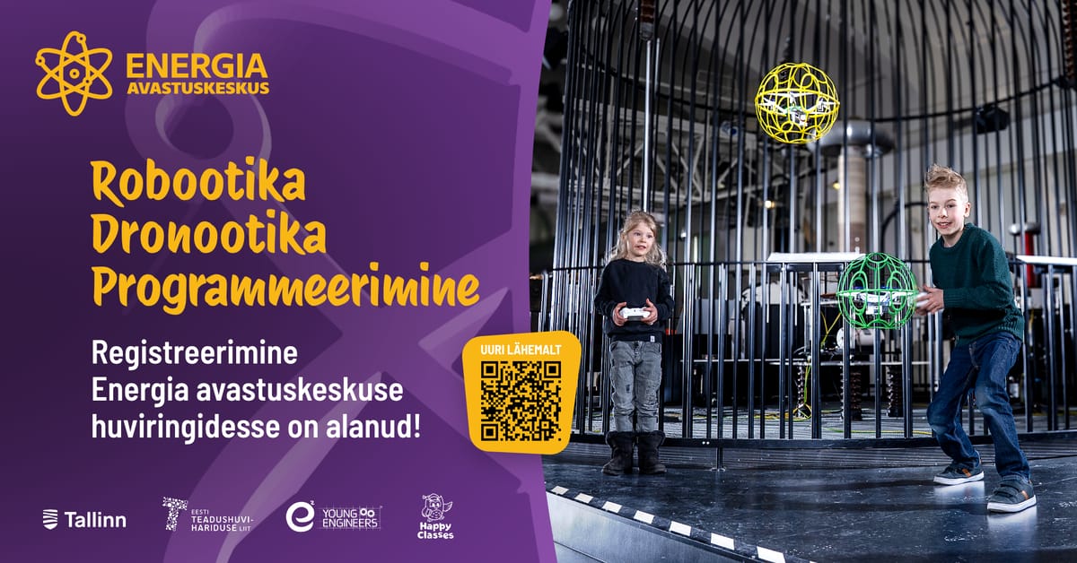 Energia avastuskeskuse huviringid 2026/2027