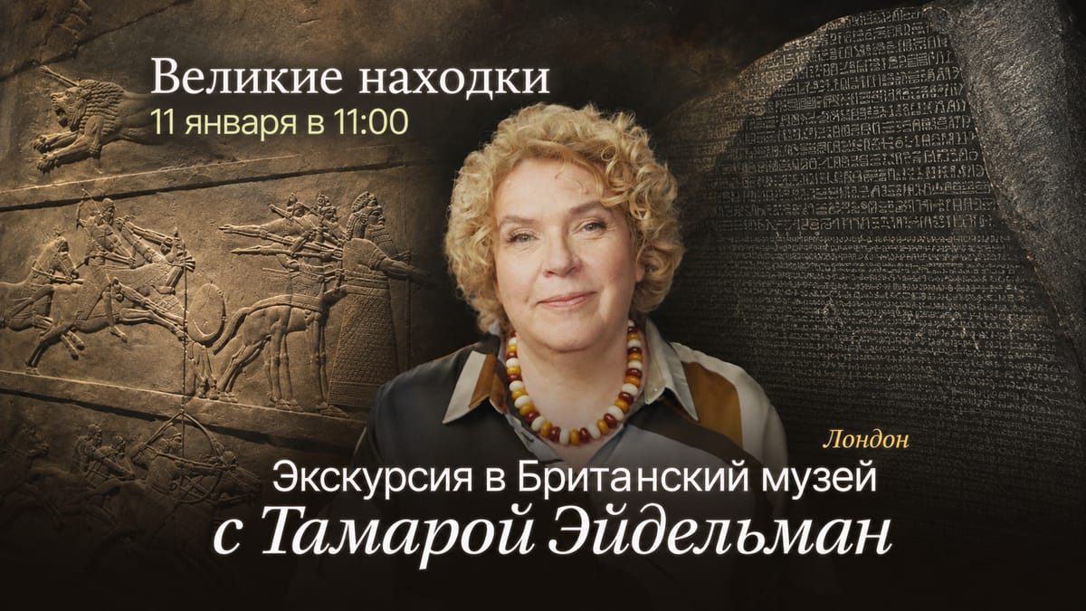 Экскурсия в Британский музей с Тамарой Эйдельман. Великие находки.