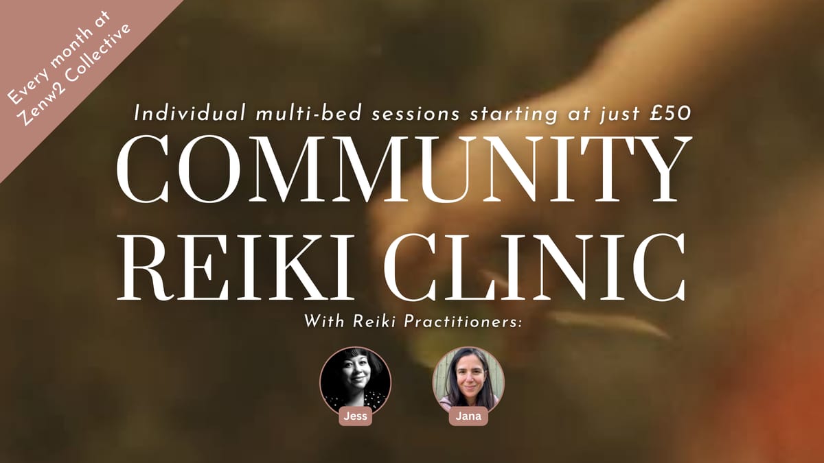 Community Reiki Clinic - Multi-bed & Sliding Scale Rates