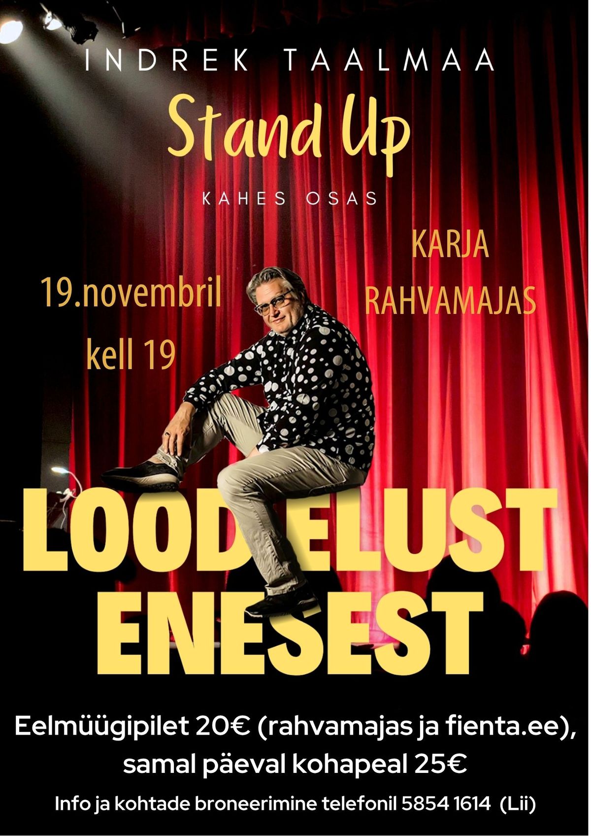 Indrek Taalmaa Stand Up "Lood elust enesest"