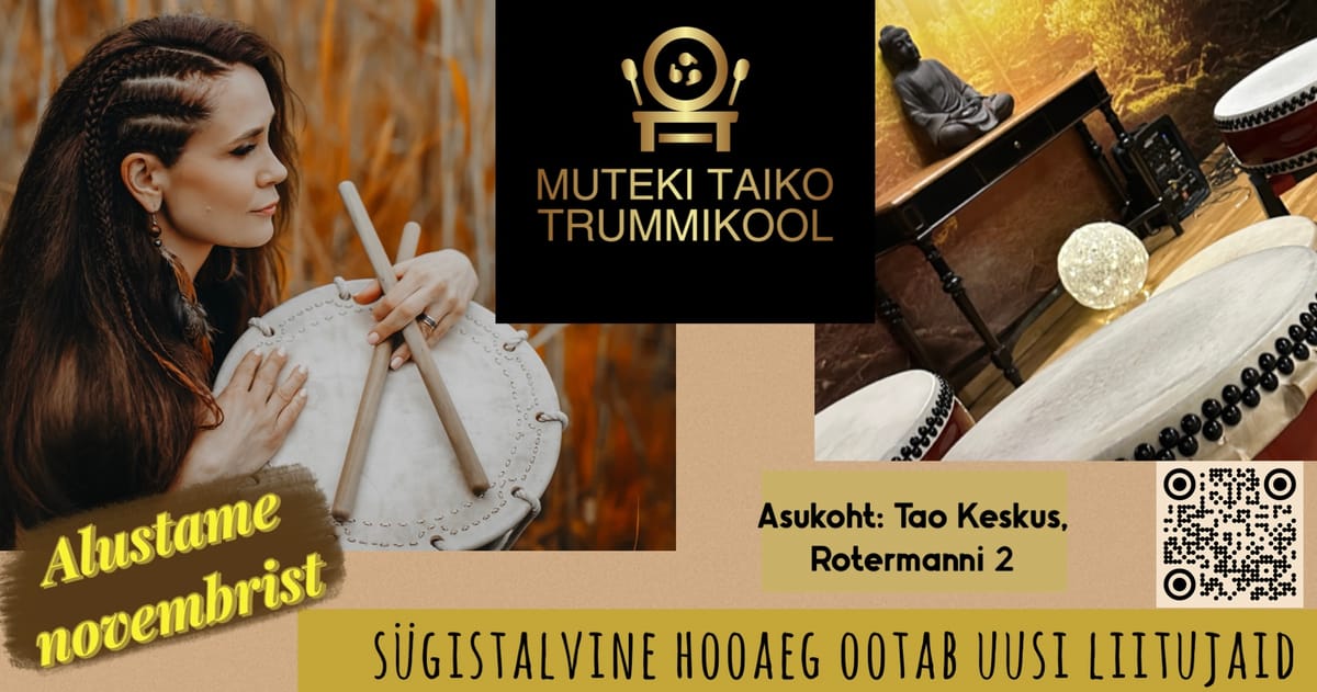 Muteki TAIKO Trummikool - sügistalvine hooaeg