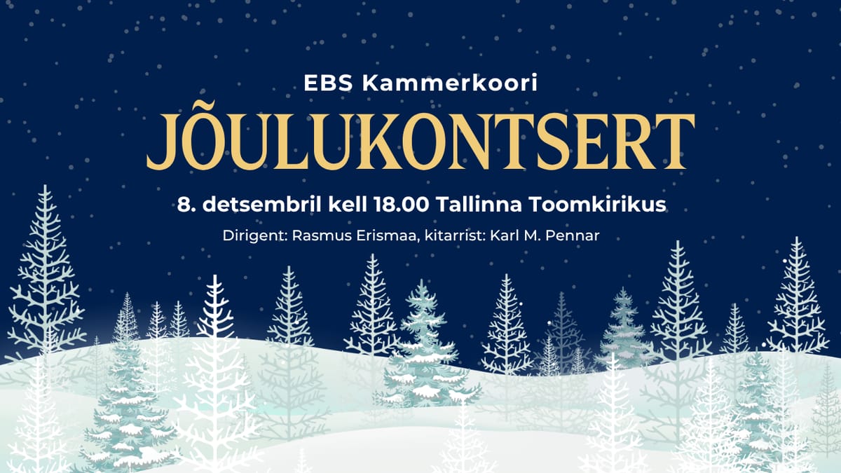EBS Kammerkoori jõulukontsert 2026