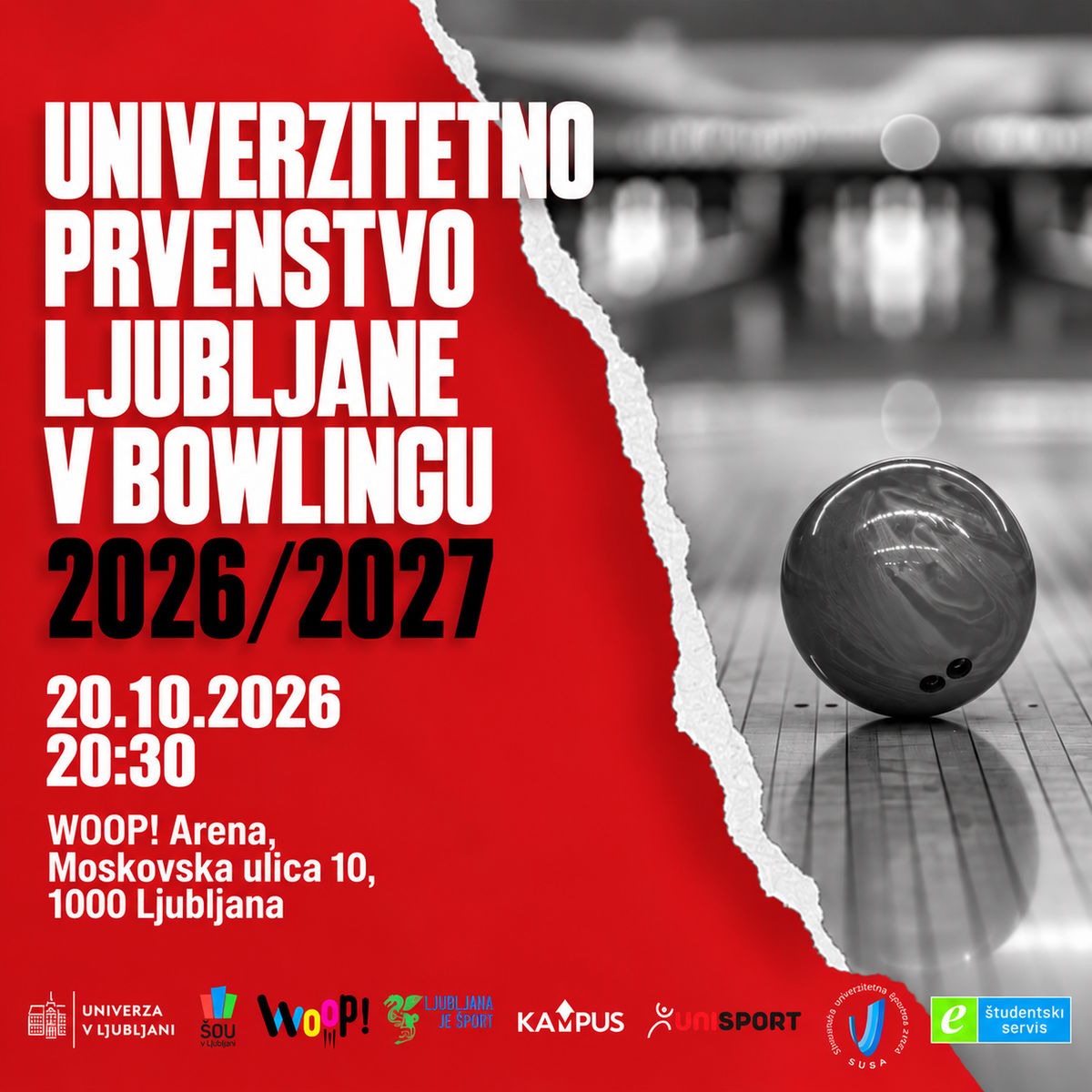 UP Ljubljane v bowlingu 2026/2027