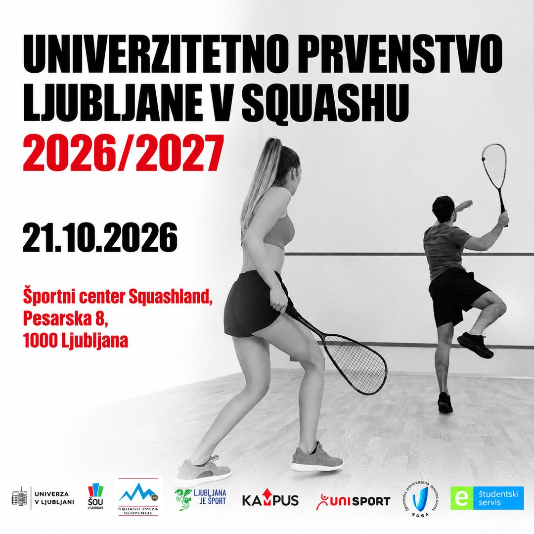 UP Ljubljane v squashu 2026/2027