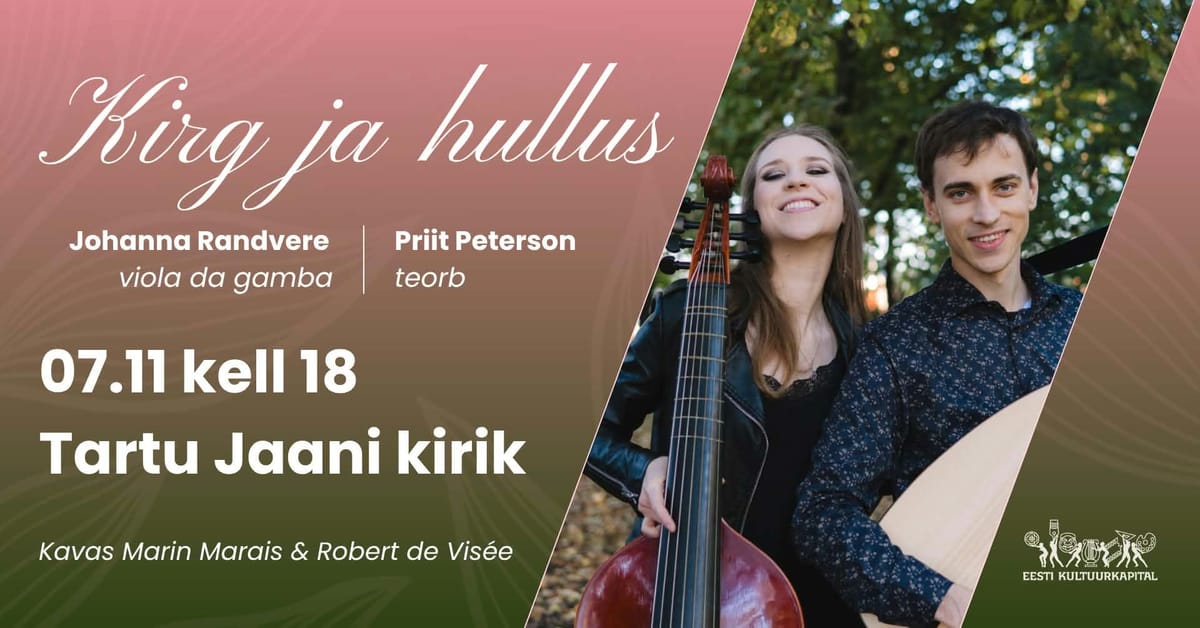Prantsuse barokkmuusika kontsert "Kirg ja hullus"