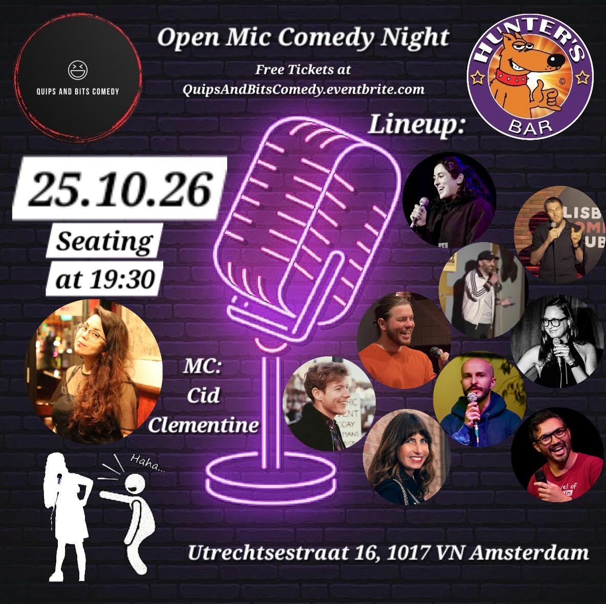 Hunter's Bar Open Mic Comedy