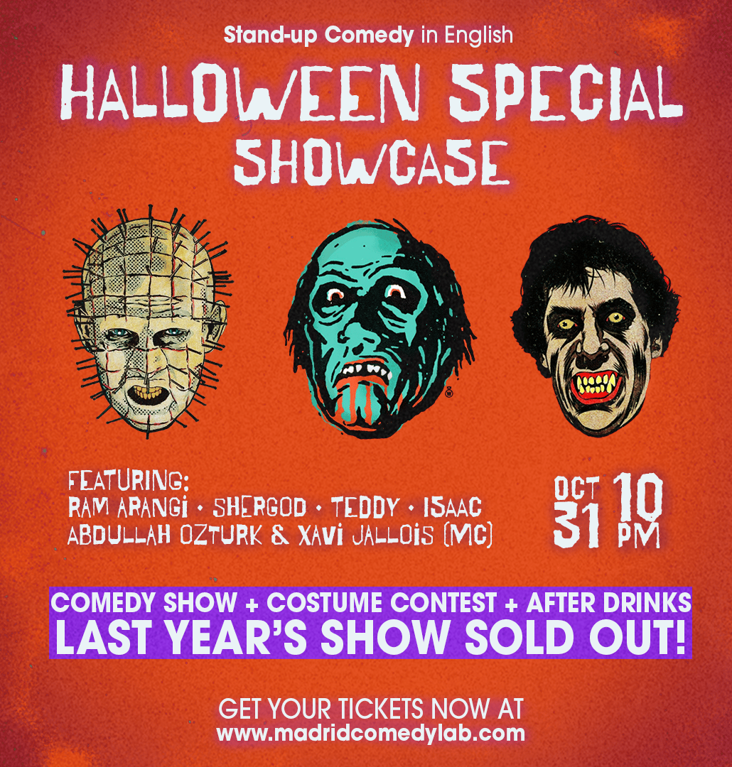 HALLOWEEN SHOWCASE: Stand up Comedy in English + Drinks After