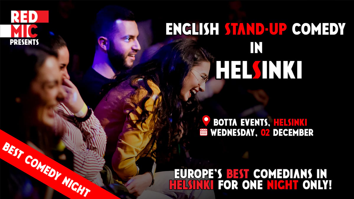 RED MIC • Helsinki • Stand up Comedy in English