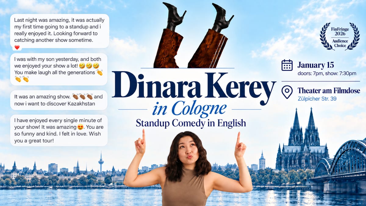 Comedy in English: Dinara Kerey in COLOGNE