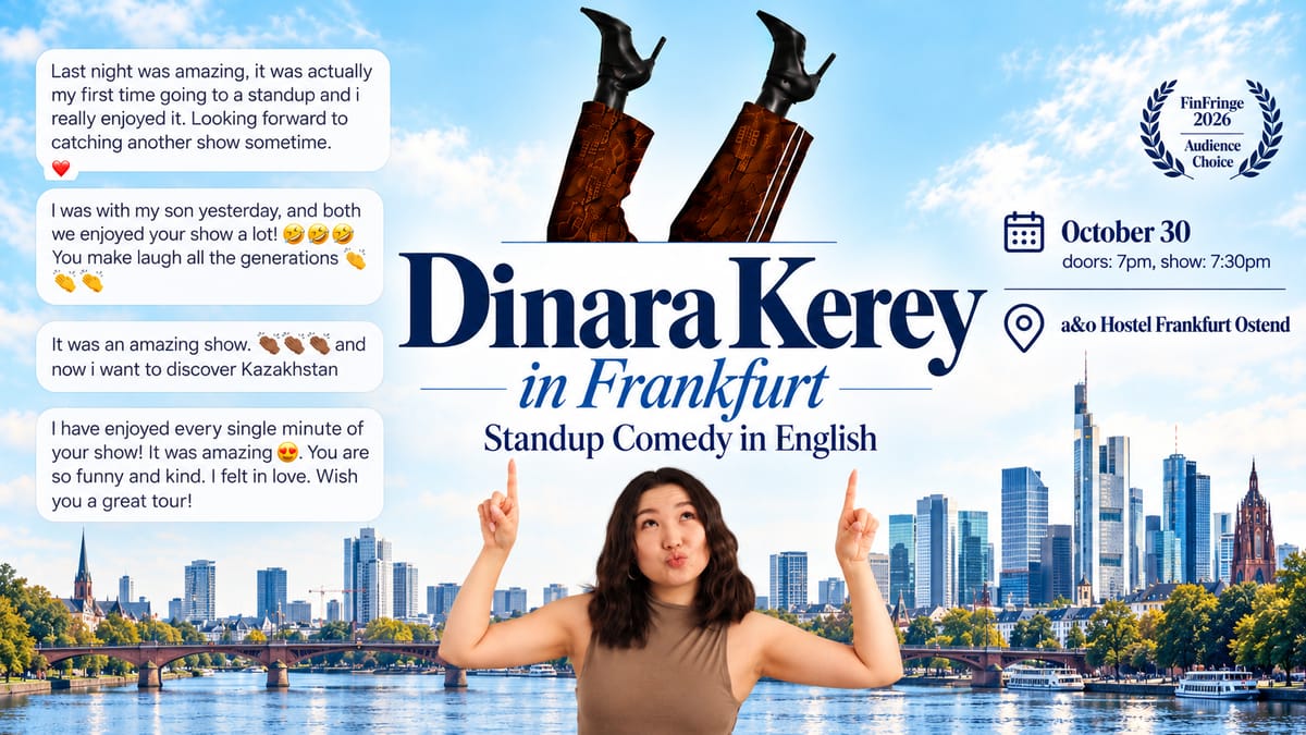 Comedy in English: Dinara Kerey in FRANKFURT