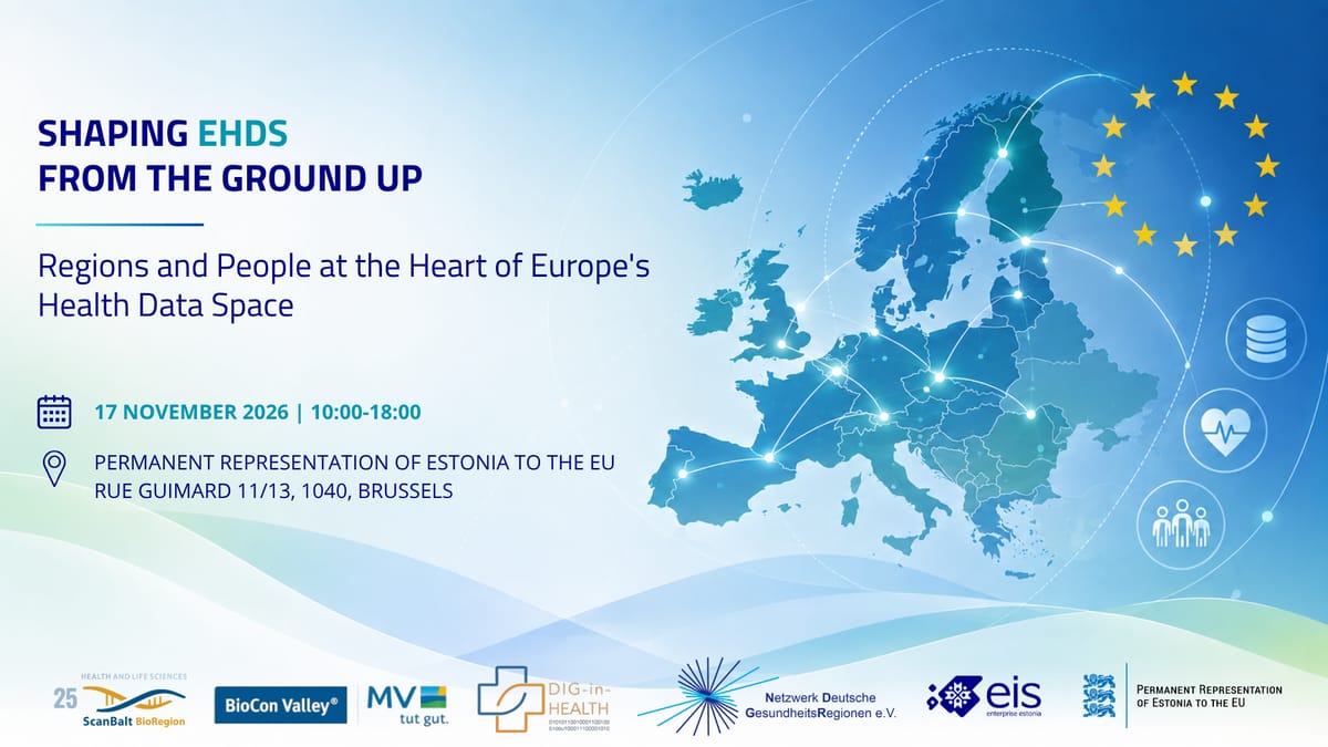 Shaping EHDS from the Ground Up: Regions and People at the Heart of Europe's Health Data Space