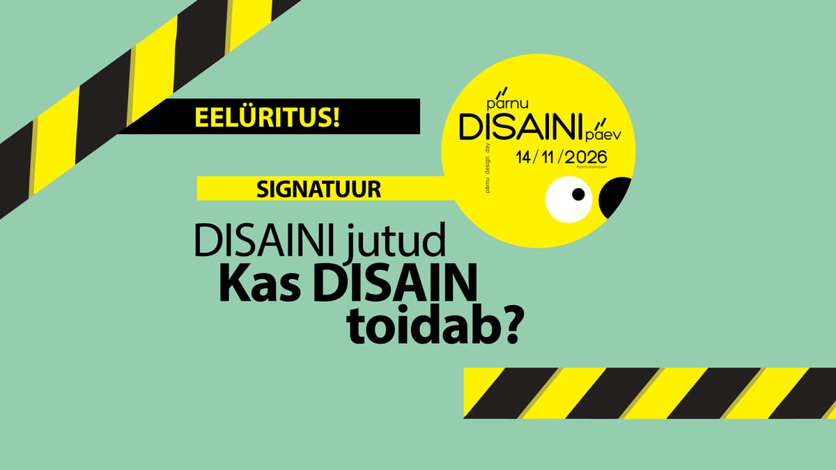DISAINIjutud - Kas DISAIN toidab?