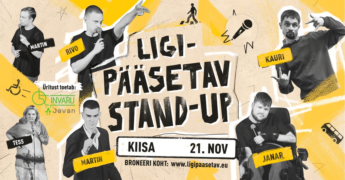 Kiisa TASUTA komöödia õhtu: “Ligipääsetav stand-up”