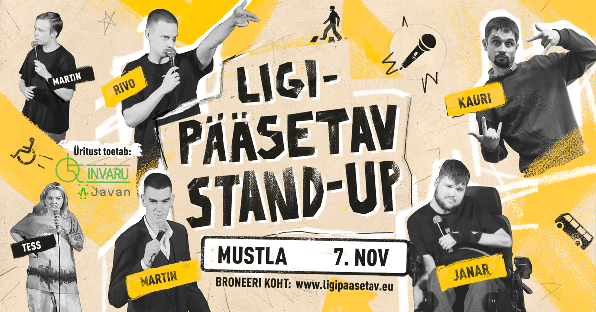 Mustla TASUTA komöödia õhtu: “Ligipääsetav stand-up”