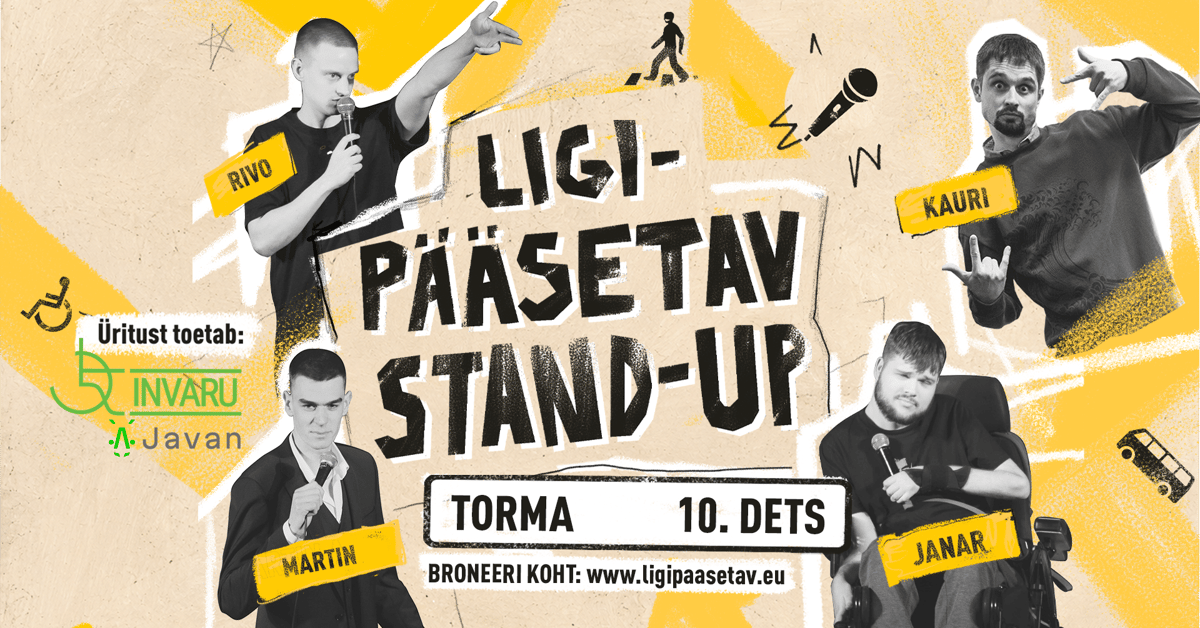 Torma TASUTA komöödia õhtu: “Ligipääsetav stand-up”