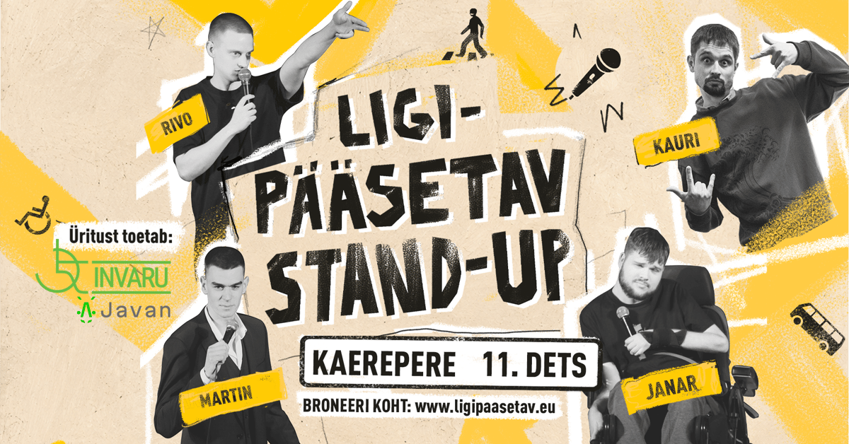 Kaerepere TASUTA komöödia õhtu: “Ligipääsetav stand-up”