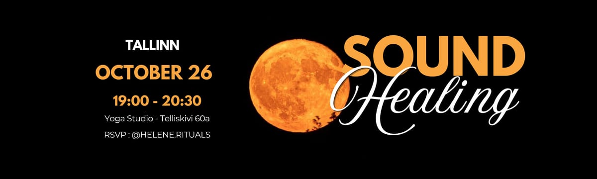 🌕 October Full Moon Sound Bath with Tibetan Singing Bowls