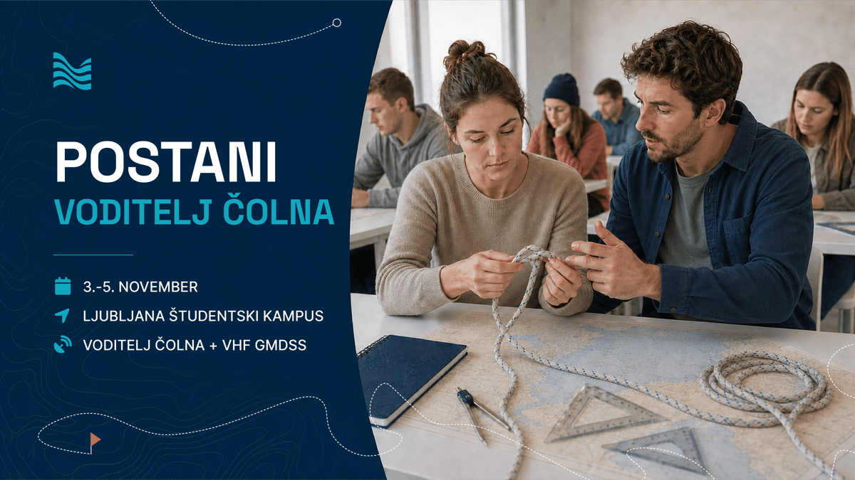Tečaj za voditelja čolna in VHF postajo || 3. - 5. november 2026 ||