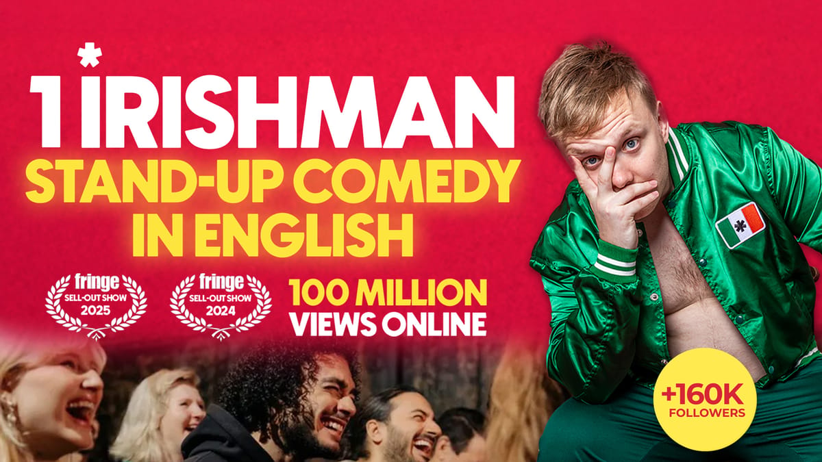1 Irishman in Nicosia | A stand-up comedy show in English | 9PM