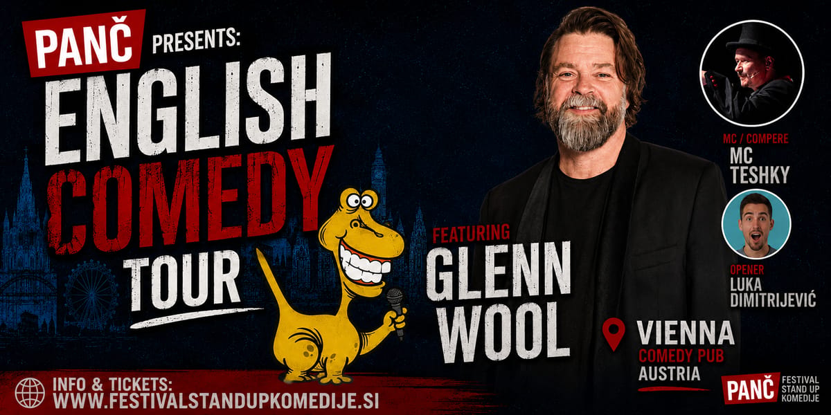 PANČ English Comedy Tour 2026 with Glenn Wool in Vienna @TheComedyPub