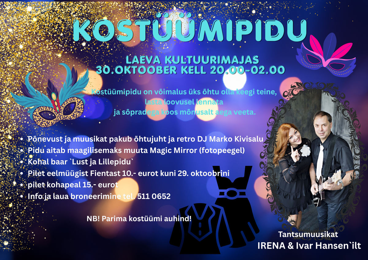 Kostüümipidu Laeva Kultuurimajas