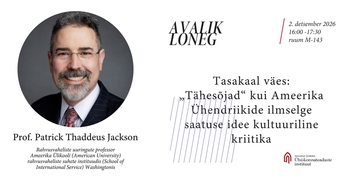 Tasakaal väes: „Tähesõjad“ kui Ameerika Ühendriikide ilmselge saatuse idee kultuuriline kriitika