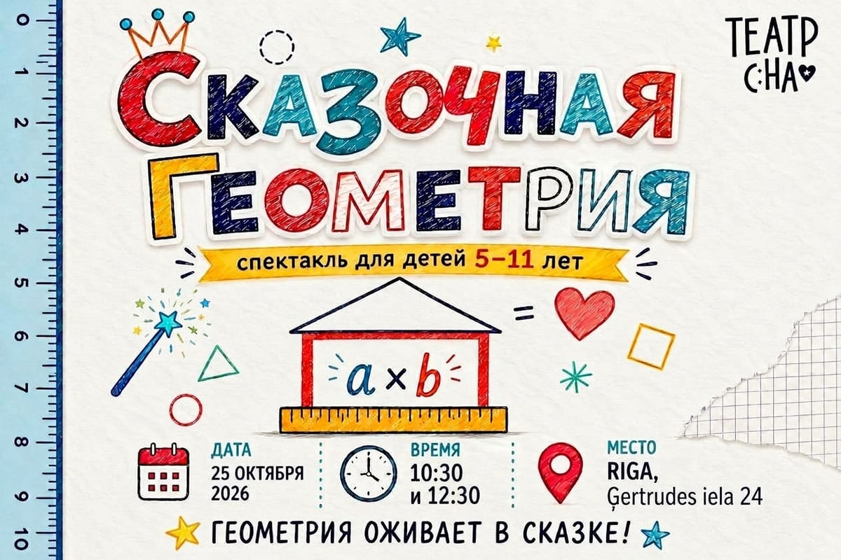 «СКАЗОЧНАЯ ГЕОМЕТРИЯ». Спектакль для детей в Риге.