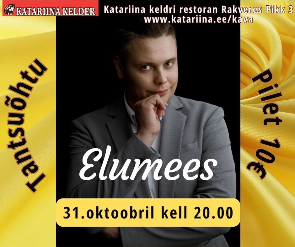 Tantsuõhtu ELUMEHEGA Katariina keldri restoranis