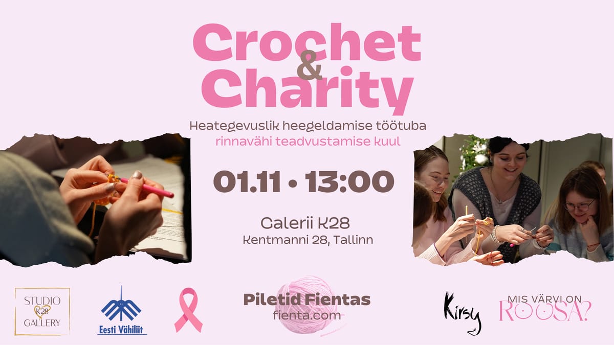 Crochet & Charity: heategevuslik heegeldamise töötuba