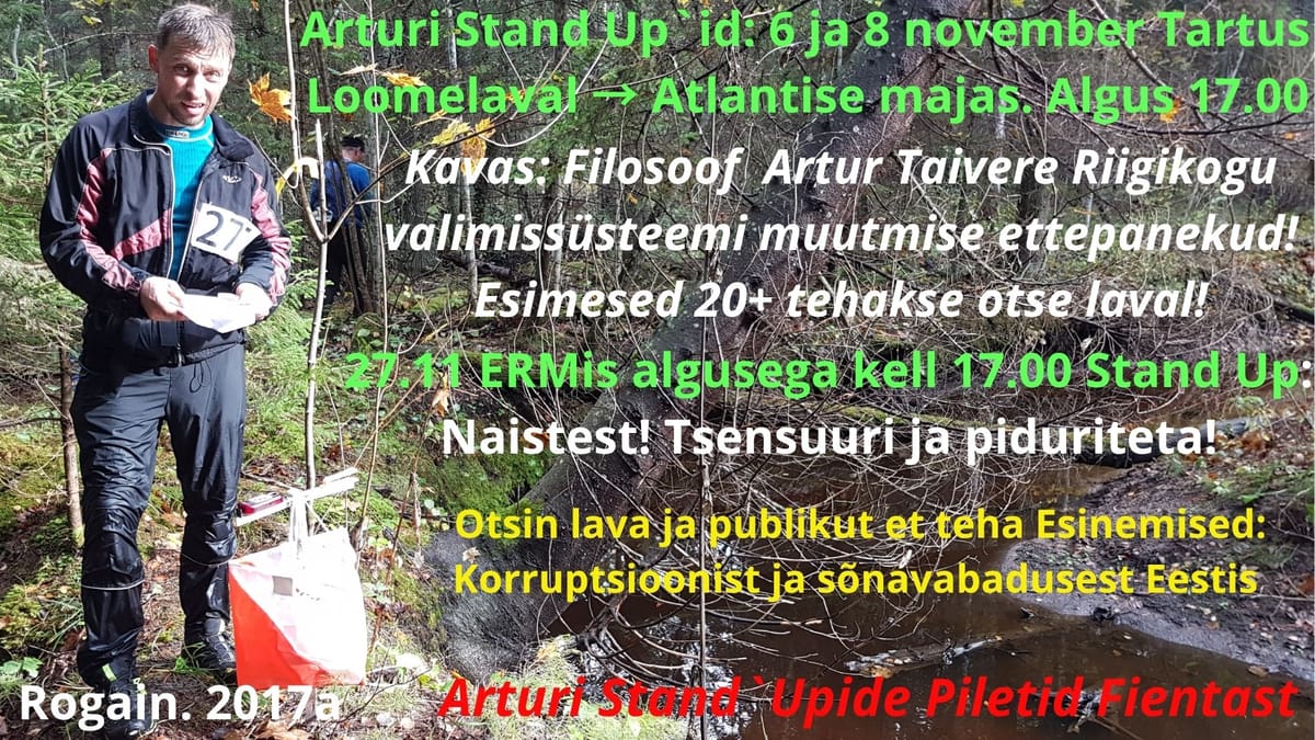 Filosoof Artur Taivere teeb Riigikogu valimissüsteemi sõelapõhjaks! 1 osa: Lahkamine