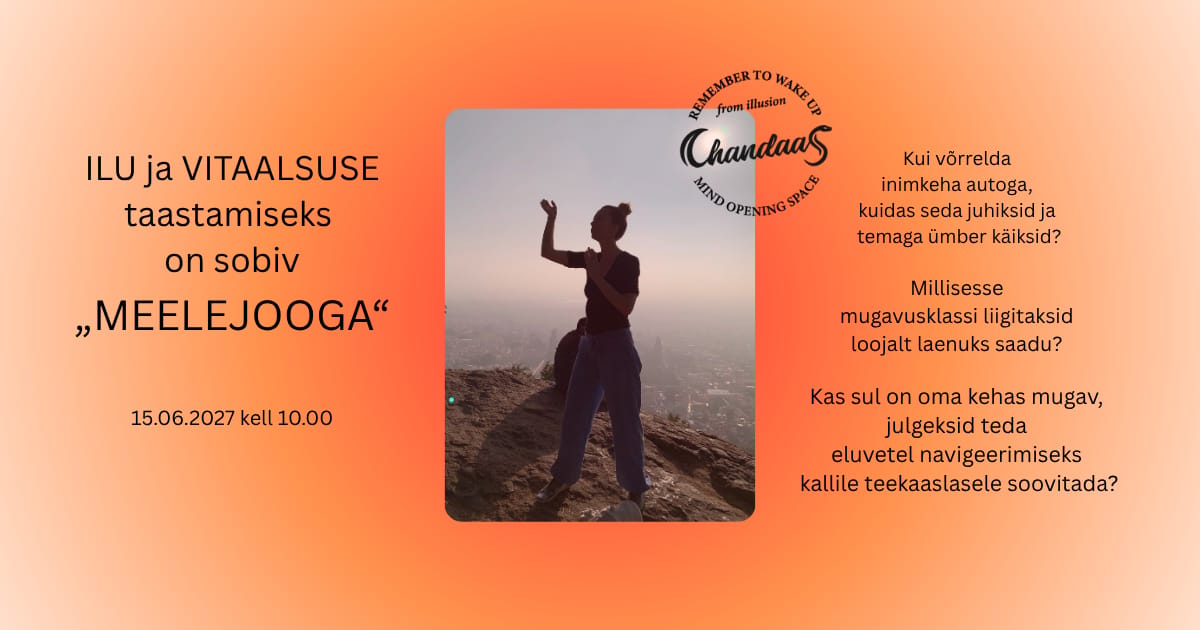 MEELEJOOGA – ilu ja vitaalsuse taastamine