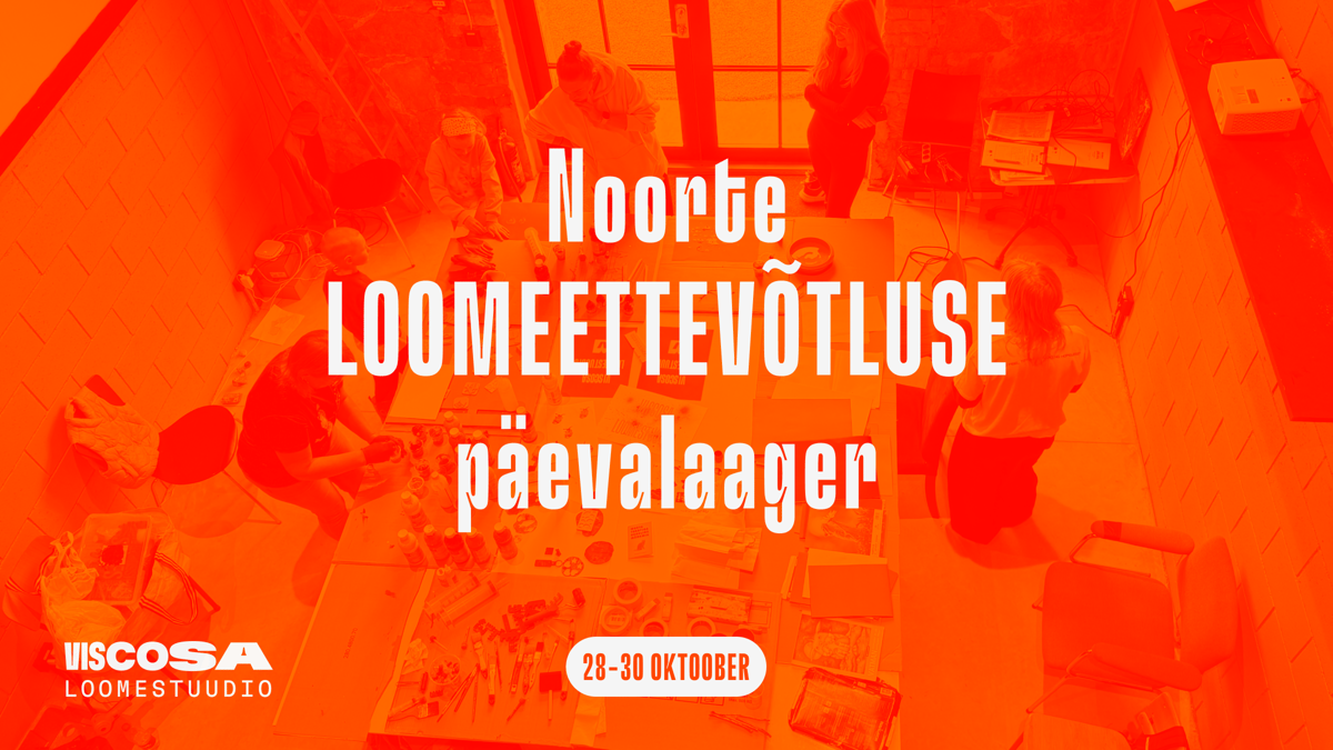 Noorte LOOMEETTEVÕTLUSE päevalaager Viscosa Loomestuudios