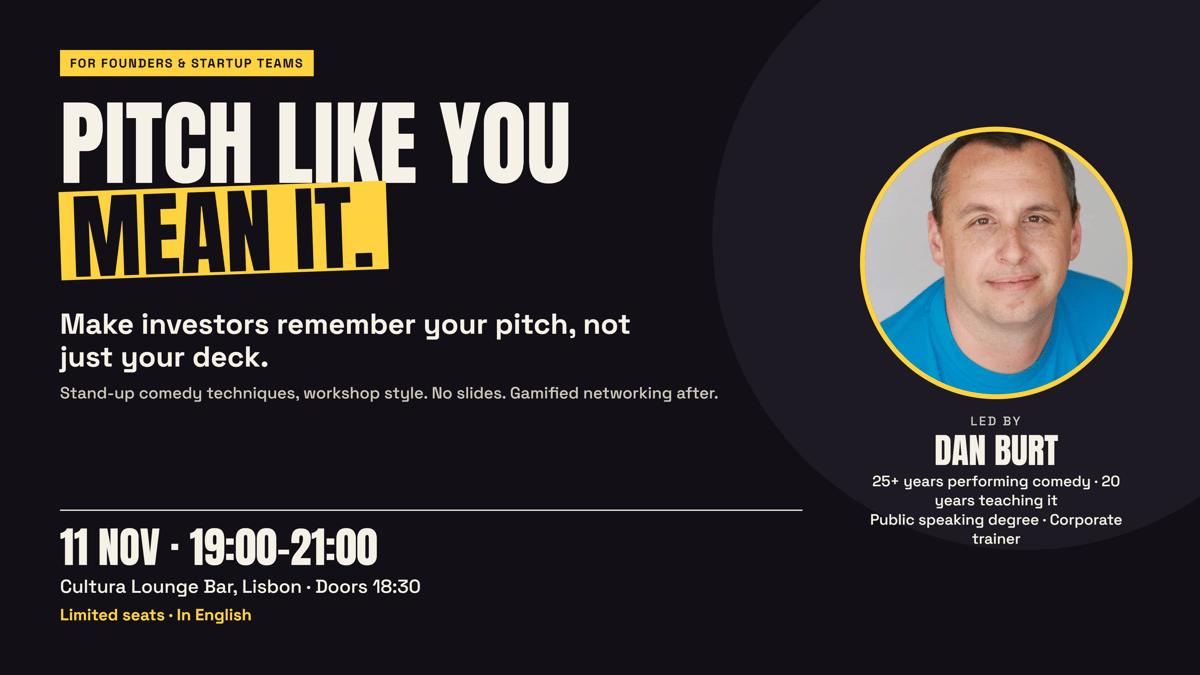 Pitch Like You Mean It: Stand-up Comedy Techniques for Founders