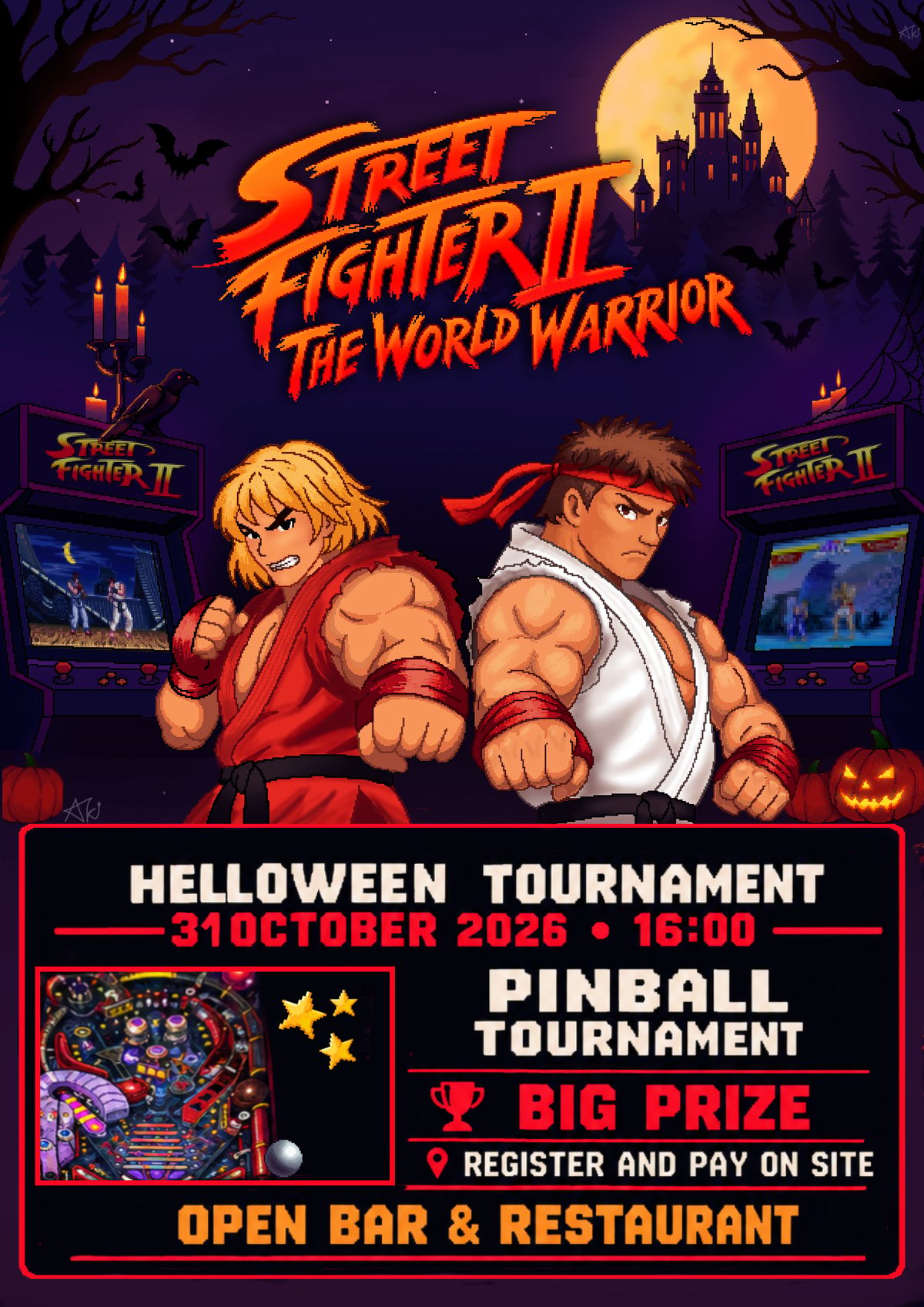 🎃 Tähistame Halloween'i Halinga Restoran & Arcade'is! 👻🕹️