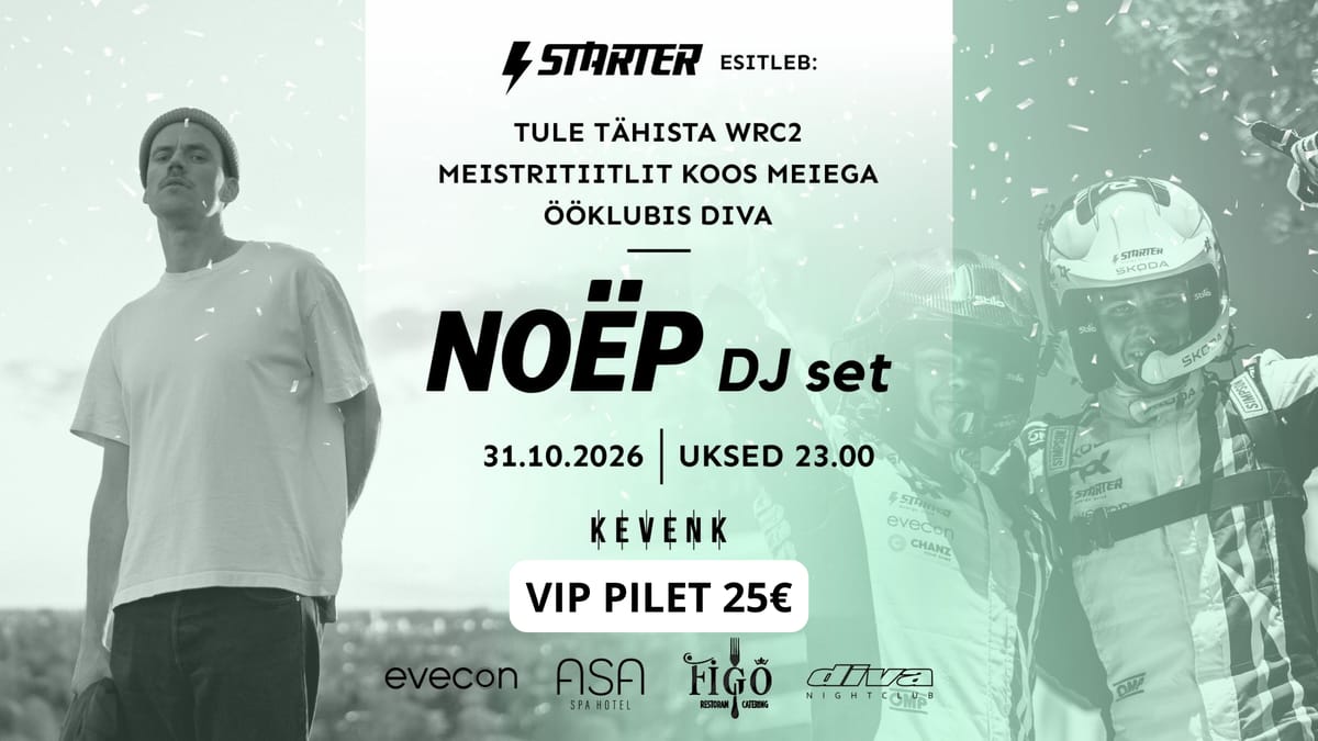 WRC2 MM TIITLI TÄHISTAMINE | NOËP | & KEVEN K @ööklubi diva