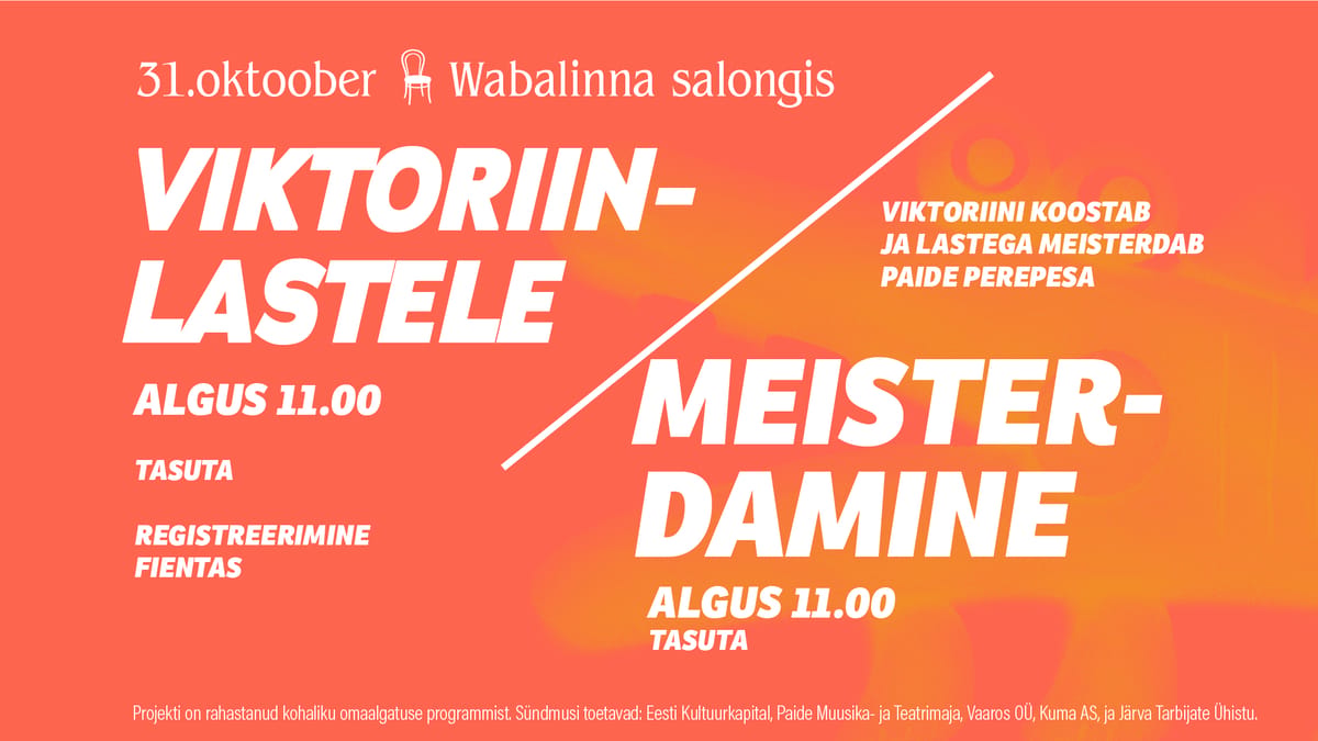 Viktoriin lastele Wabalinna salongis