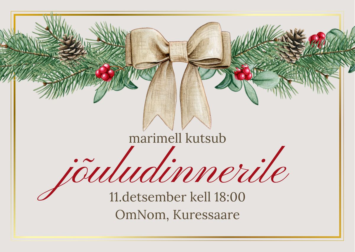 marimelli jõuludinner – sõbrannad, kingiideed ja üks mõnus õhtu OmNomis