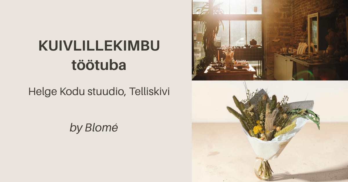Blomé kuivlillekimbu töötuba